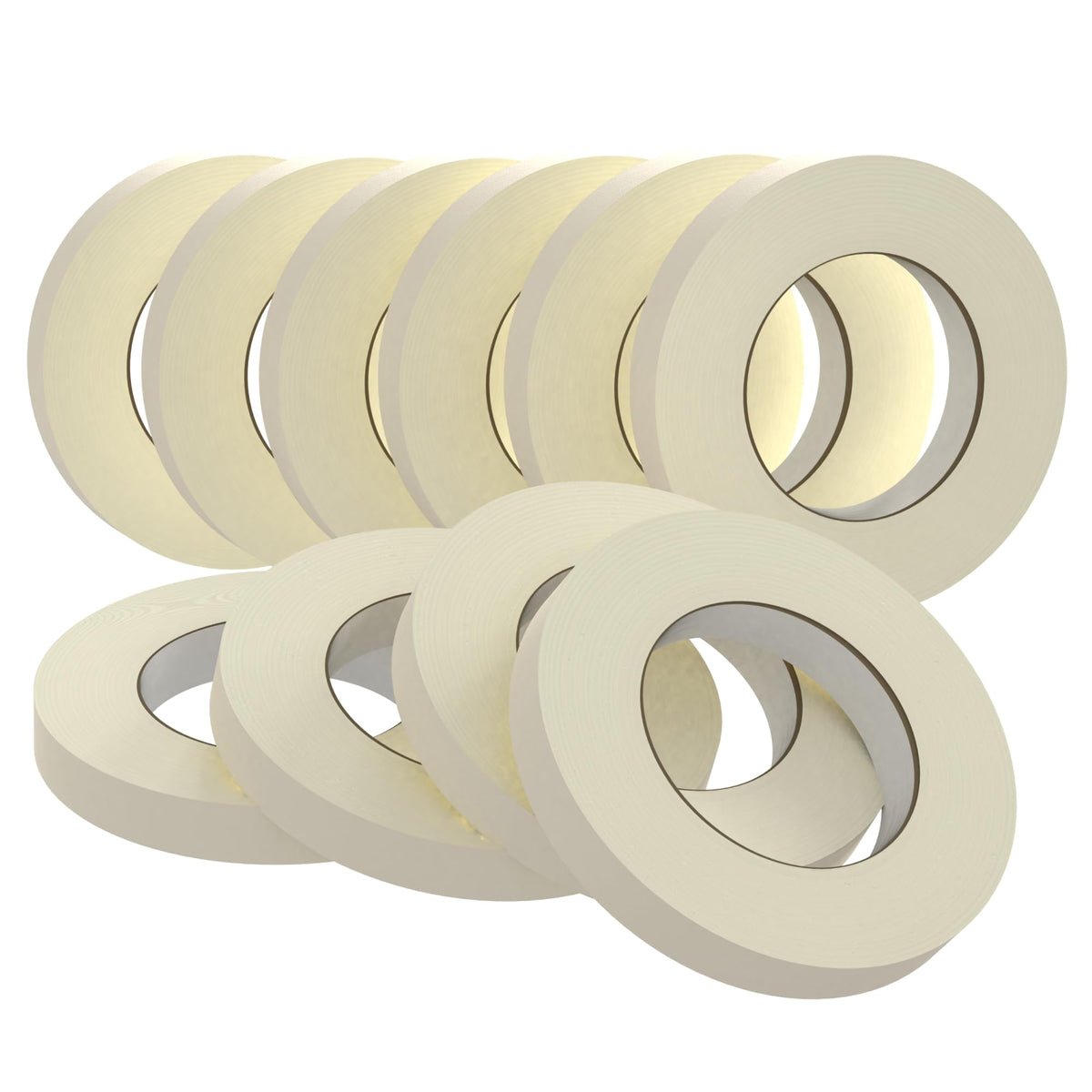SWRT masking tape ten-roll pack, 0.75 inch width, for precise painting projects.