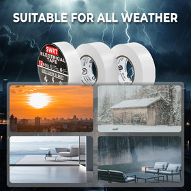 SWRT white electrical tape flame retardant for extra protection