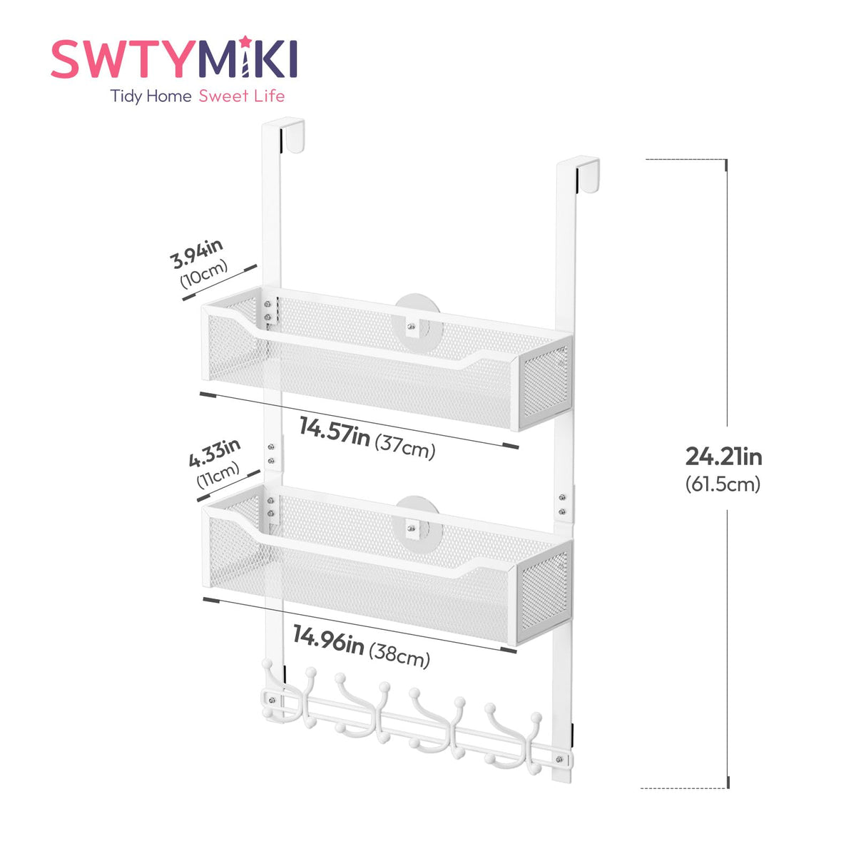 SWTYMIKI dimensions 24.21 x 14.96 x 4.33 inches for ample storage