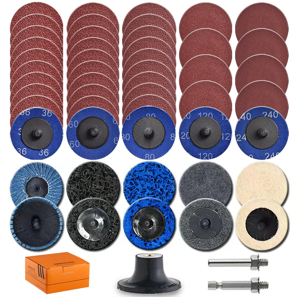 SWUMUO 51Pack die grinder discs kit for metal grinding and rust removal