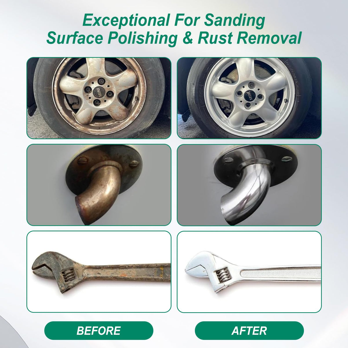 SWUMUO versatile multi-grit set for metal, wood, and composites