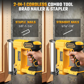 SXGSXG 2-in-1 nail and staple gun for versatile carpentry tasks.