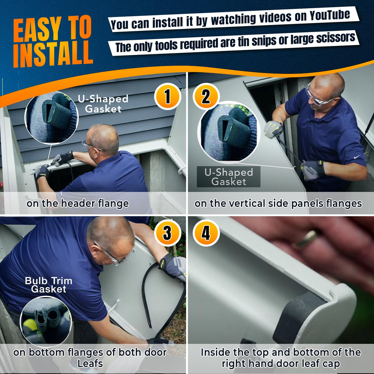 Sxmprail installation video guides Bilco door weatherstrip setup.