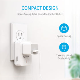 Syantek energy-saving feature helps reduce standby power from any room.