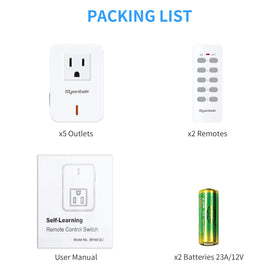 Syantek one-button control enables fast lighting and appliance management.