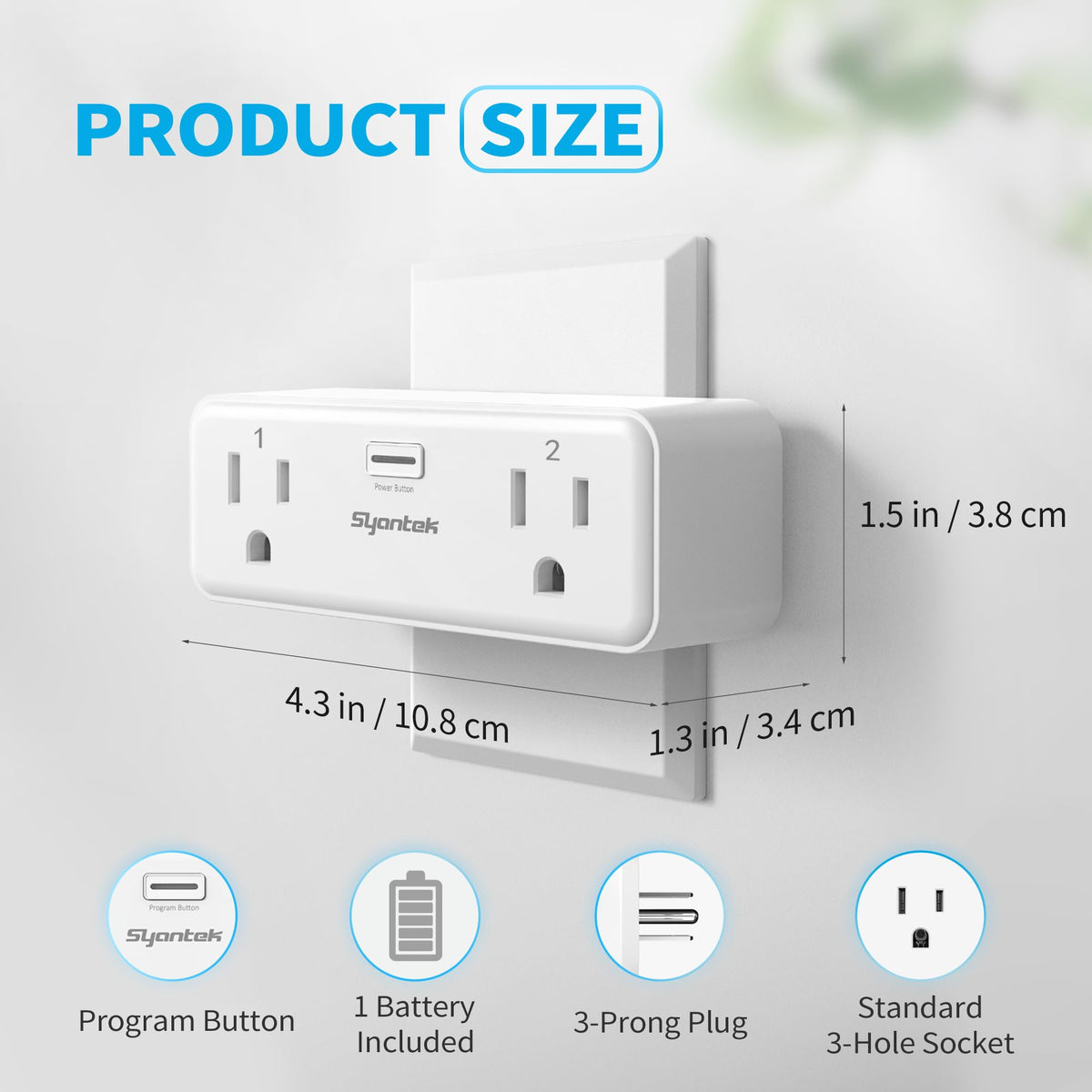 Syantek remote for kitchen and bedroom setups.