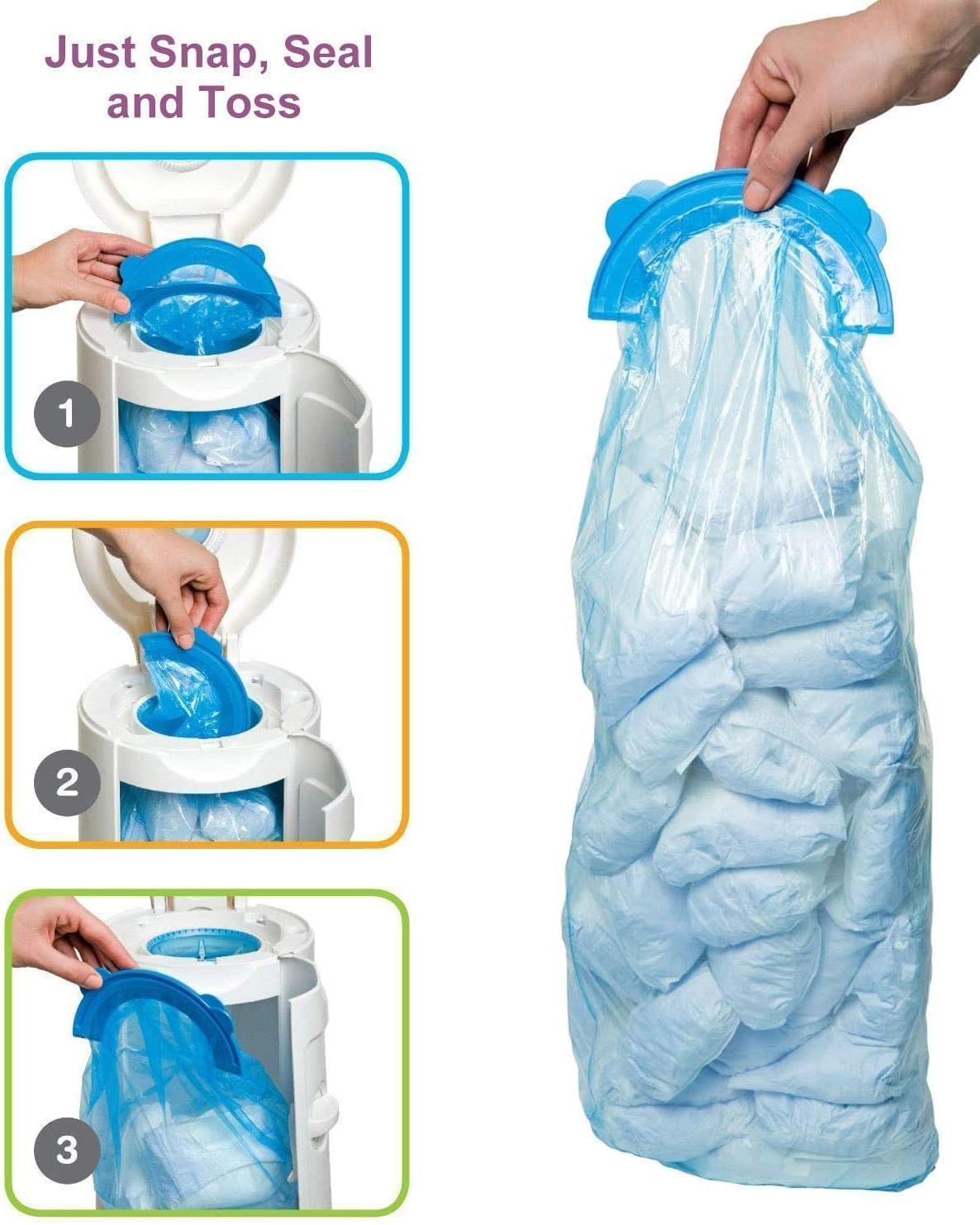 SYAOMUNLY in-pouch capacity supports up to 1088 nappies