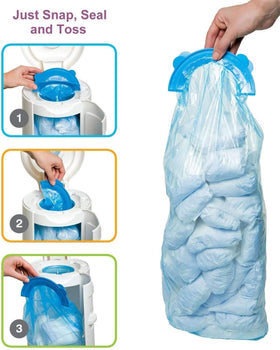 SYAOMUNLY in-pouch capacity supports up to 1088 nappies