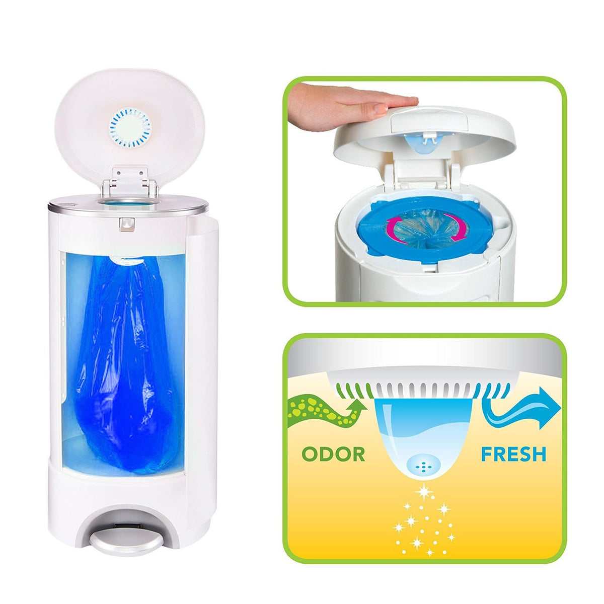 SYAOMUNLY sealed bags keep smells contained during diaper changes