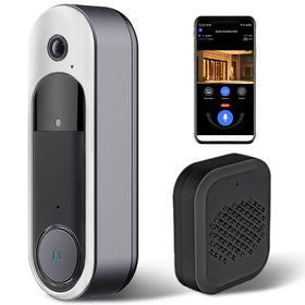 SYCAMTC doorbell front view with clear 1080p video for doorstep monitoring
