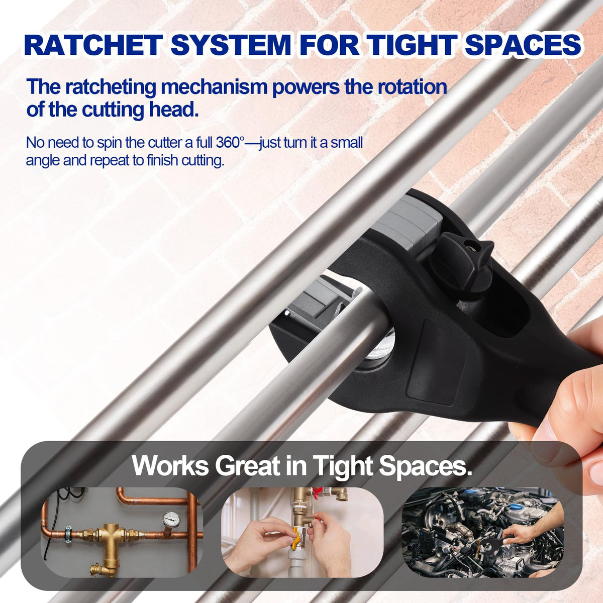Copper pipe compatibility makes HVAC work easier.