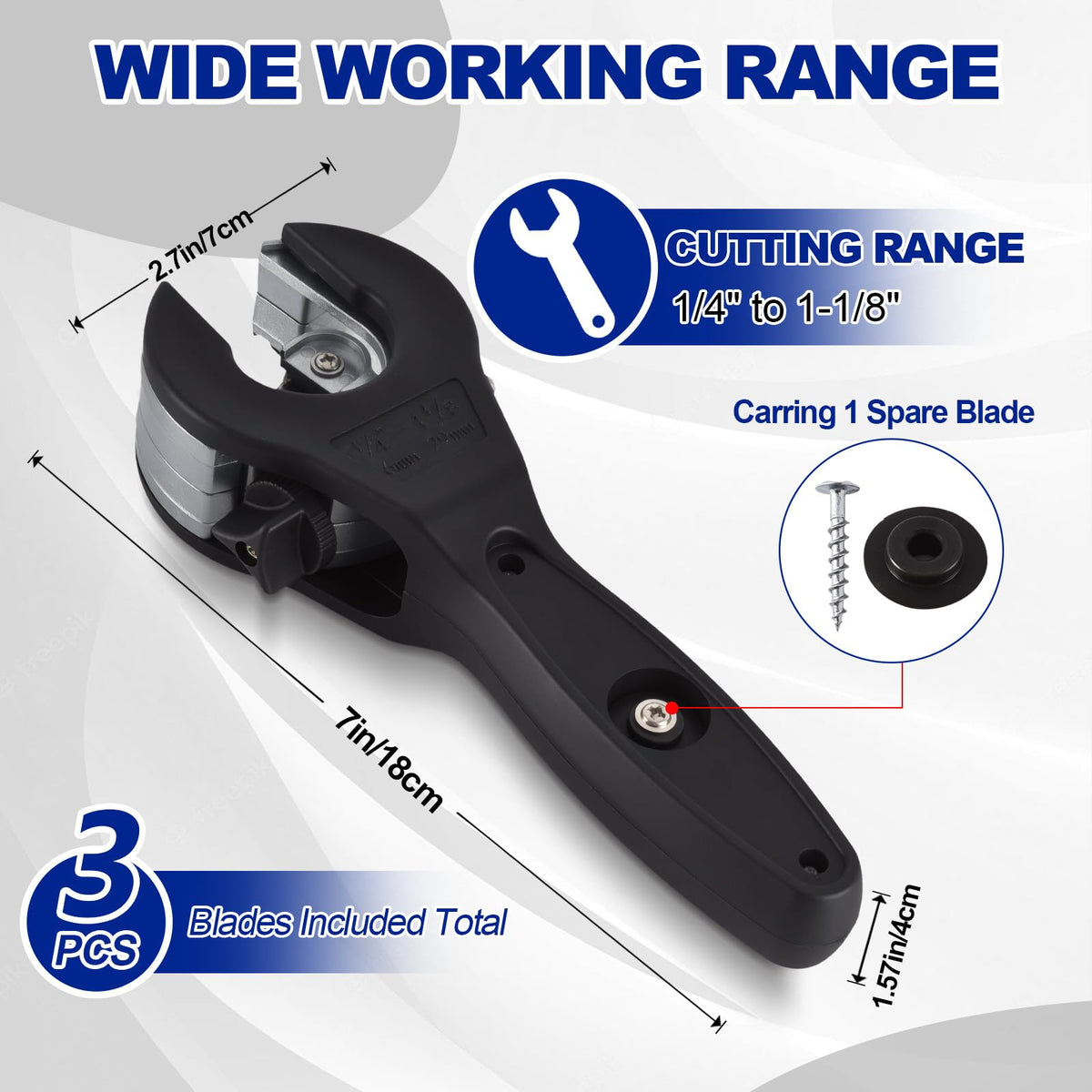 Ergonomic handle reduces fatigue during long cuts.