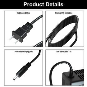 SYFLYH charger safety protections icons indicating voltage, current, and temperature safeguards
