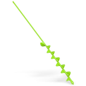 SYITCUN auger 2x32-inch bulb planter in action speeds up planting.