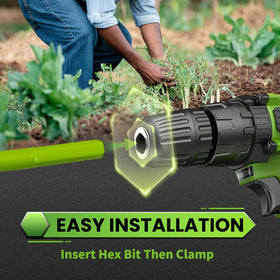 SYITCUN auger digs holes for bulbs and plants with ease.