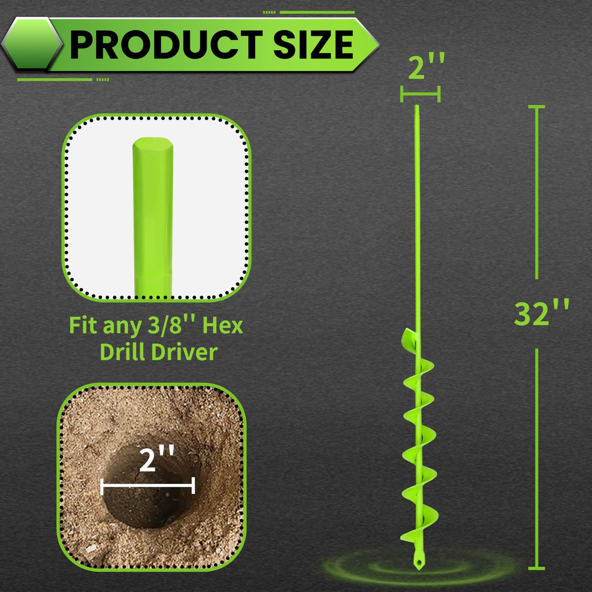 SYITCUN auger spiral drill bit close-up in durable steel.