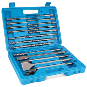 Syizyen 17pcs SDS-Plus drill bits set in case for organized concrete drilling tasks