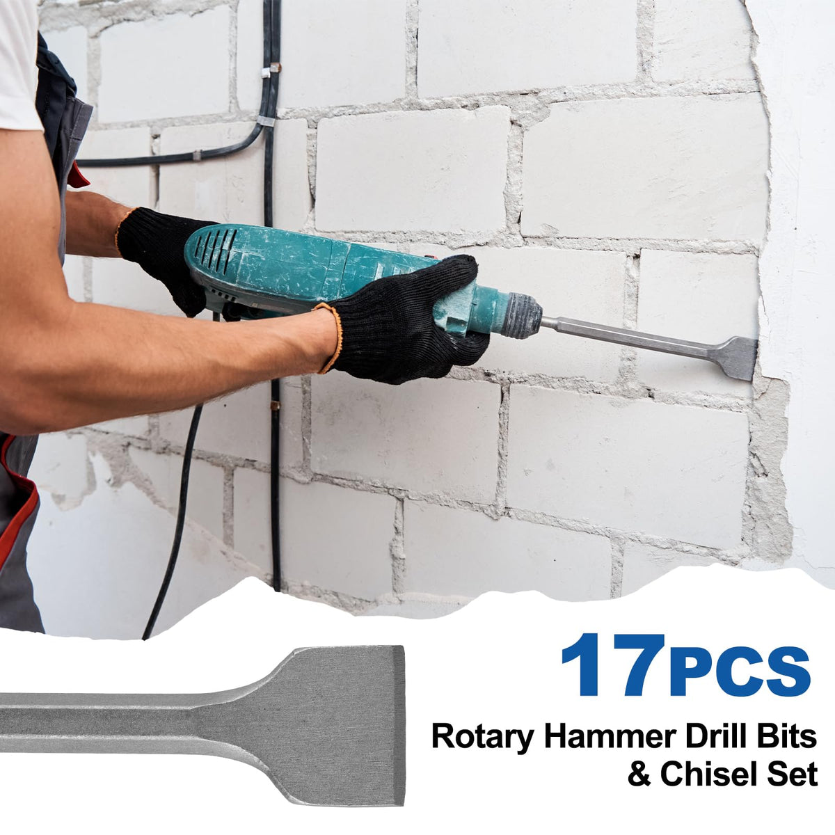 Syizyen flat chisels included for cleanup and finishing