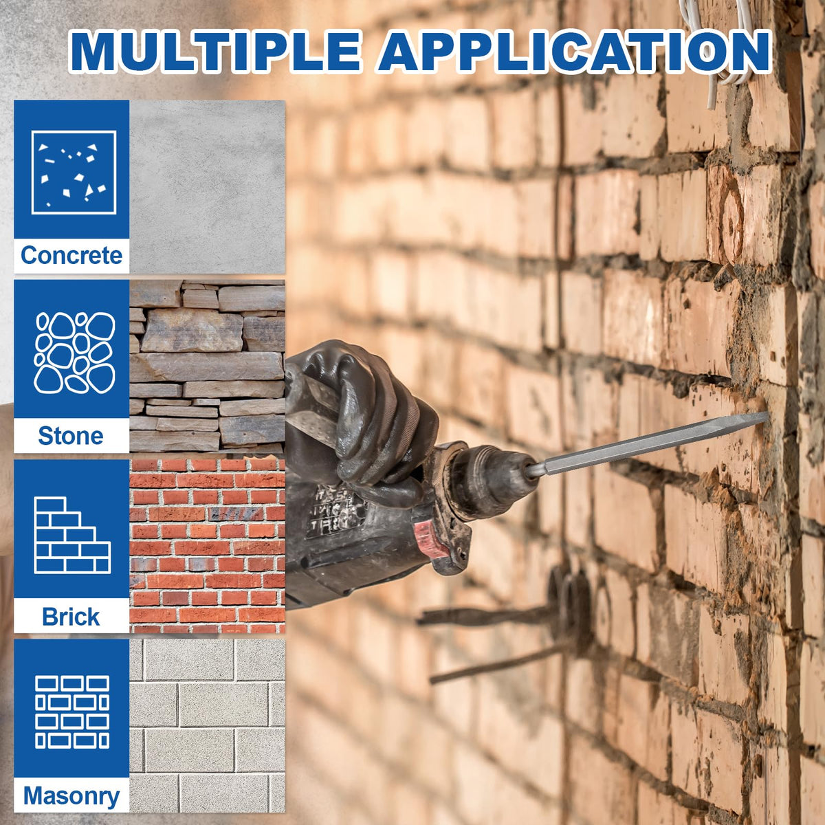 Syizyen pointed chisel included for precise chiseling