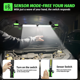 Bright 2400 lumens with multiple modes for detail work or emergencies