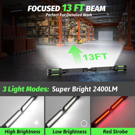 Includes two lights, two cables, and a 1-year warranty for peace of mind