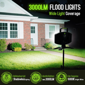 360° rotatable and foldable design for versatile lighting in tight spaces.
