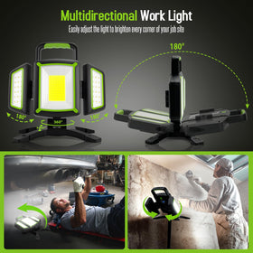 4400mAh battery powering the light with USB charging capability.