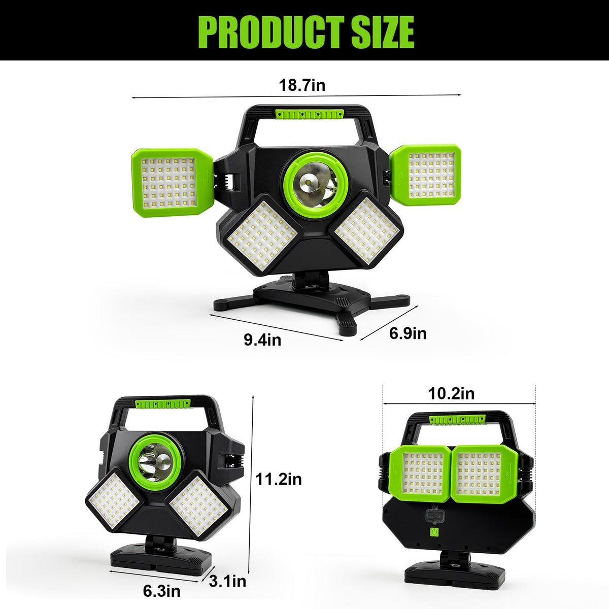 SYLSTAR portable work light in car repair scenario, showcasing versatile use.
