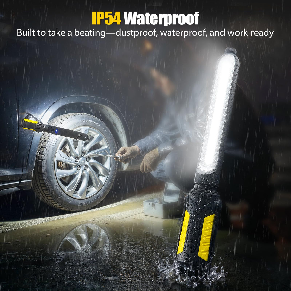 Sylstar work light has an ultra-thin design that fits in tight spaces.