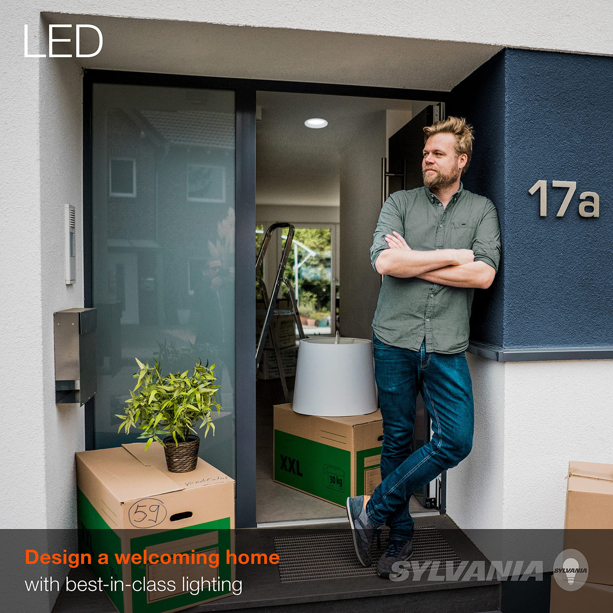 LEDVANCE Sylvania BR30 long-life LED bulb with up to 7700 hours