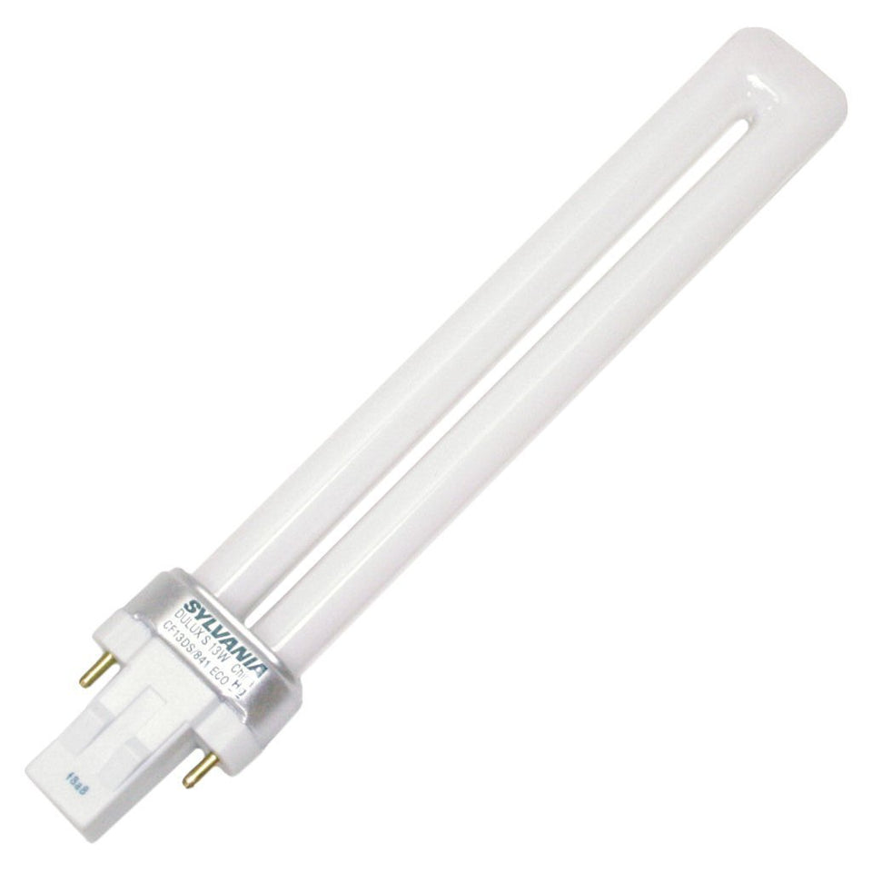 Sylvania CF13DS 13W lamp, cool white pack-10, delivers energy-efficient lighting for homes and offices.