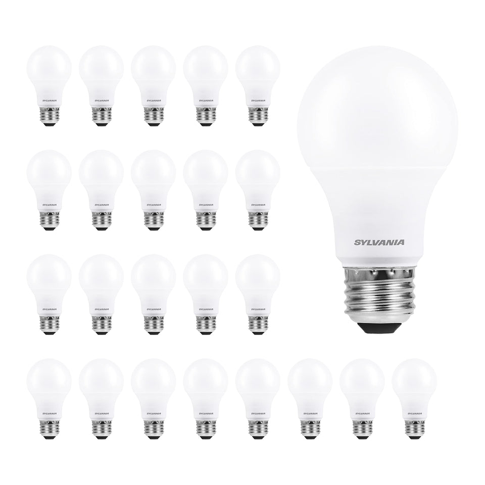LEDVANCE Sylvania ECO LED A19 bulb frosted finish delivering 750 lm at 2700K warmth
