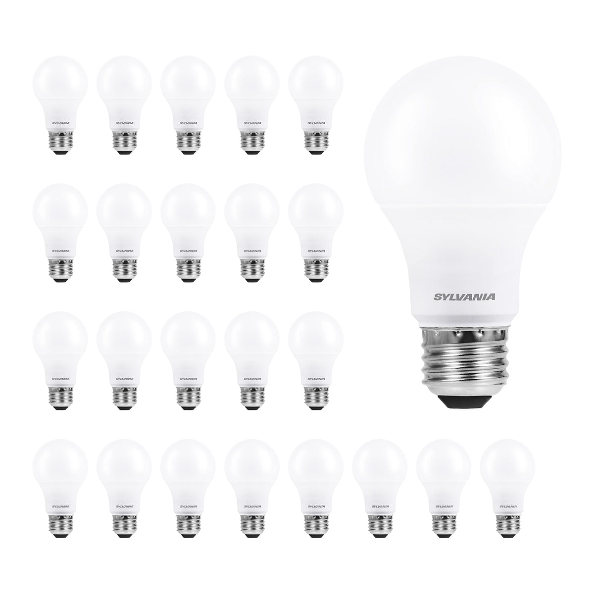 Sylvania Eco LED A19 daylight 750 lumens in a 24-pack for bright living spaces