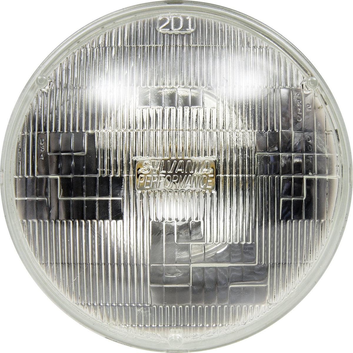 SYLVANIA H6024 XtraVision sealed-beam side view highlights compact, reliable halogen replacement.