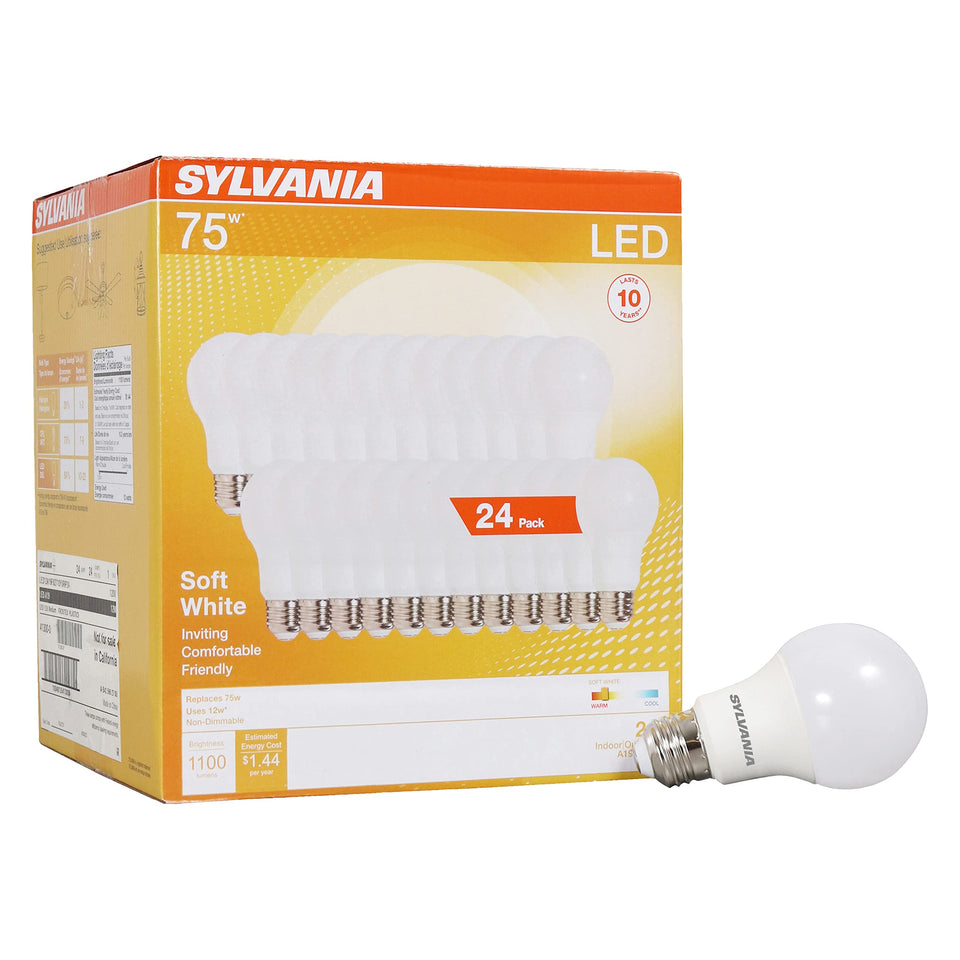 Sylvania LED A19 12W soft white 1100 lm ideal for living room brightness