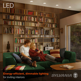 Sylvania BR30 long-life up to 11,000 hours reduces replacements