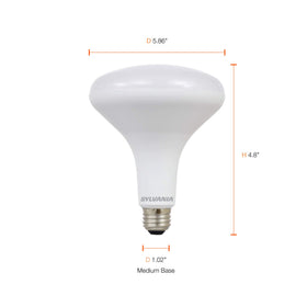 SYLVANIA BR40 dimmable LED bulb with warm 2700K light