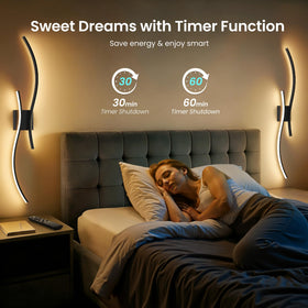 SyncGlow timer function automates lighting for bedtime and routines.