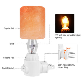 Syntus Himalayan Salt Lamp handcrafted base adds unique decor to any room.