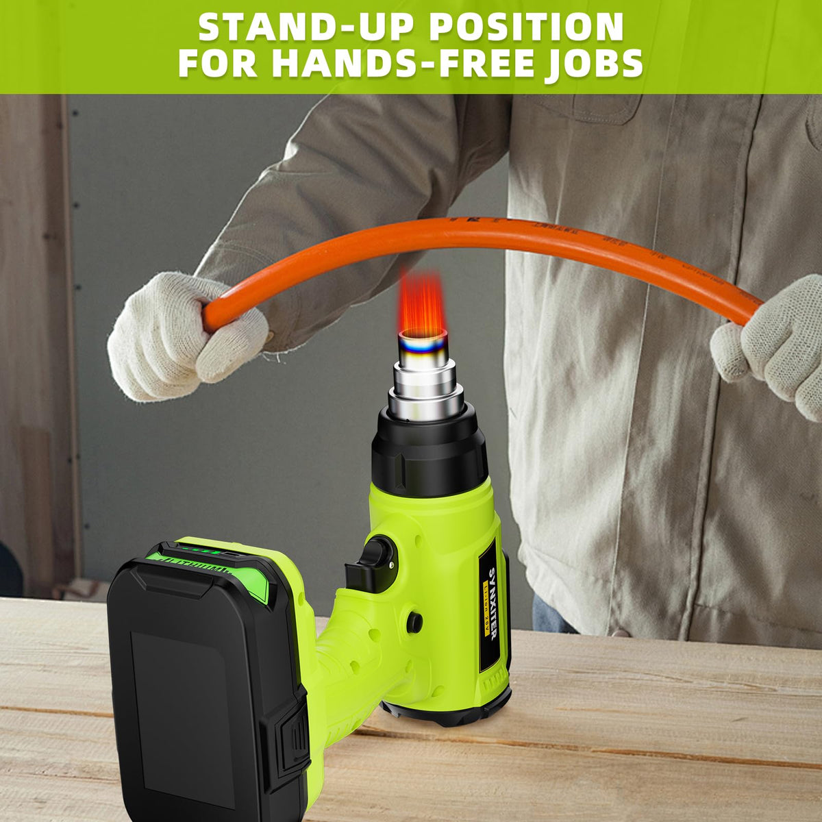 Synxiter auto low-voltage cutoff protects your Ryobi battery during operation.