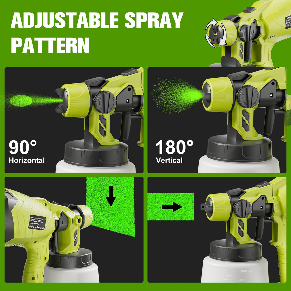 Synxiter built-in filter reduces clogs for consistent spray.