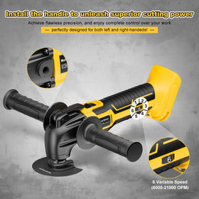 Synxiter brushless motor oscillating tool delivers efficient, powerful performance.