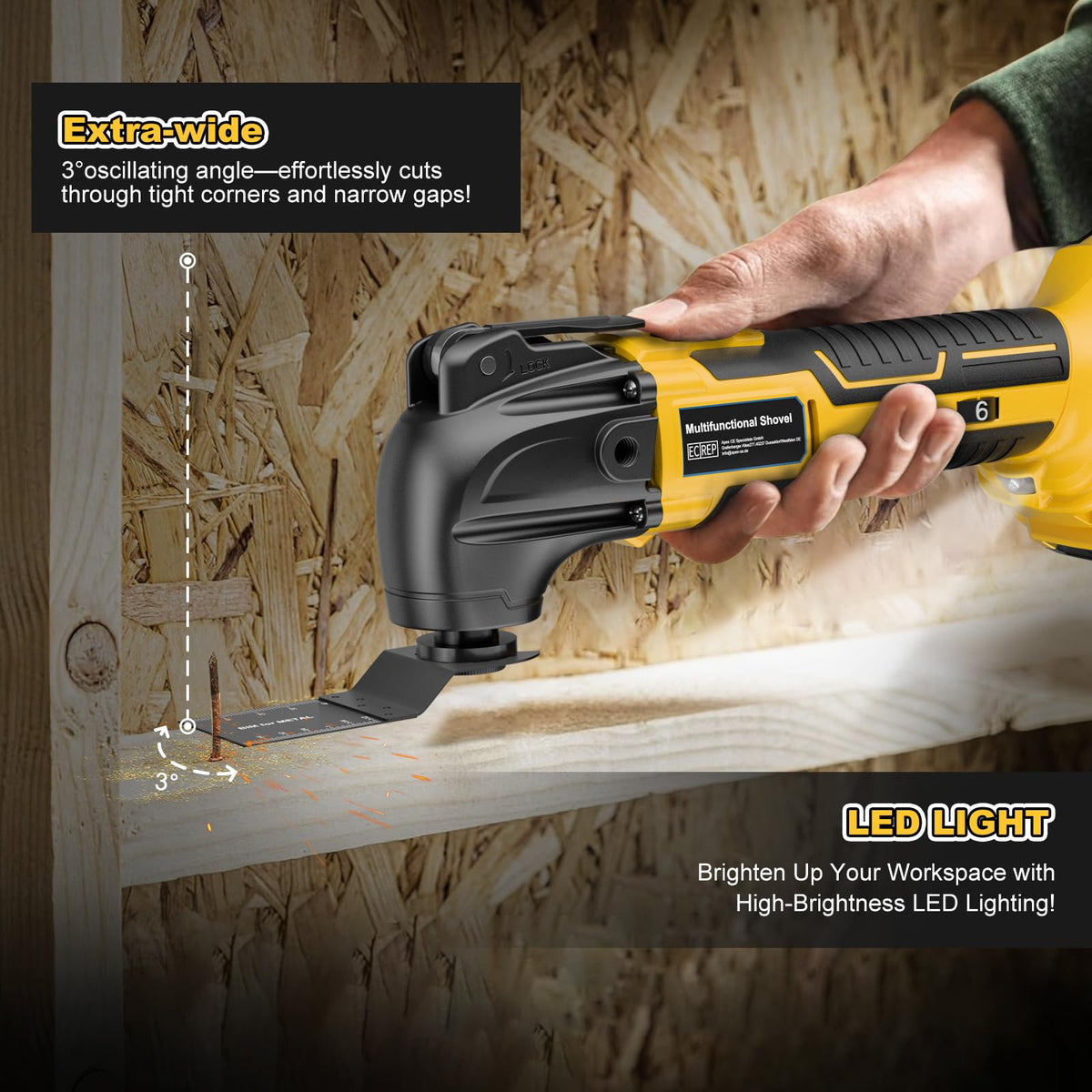 Synxiter compatibility with Dewalt 20V battery for cordless freedom.