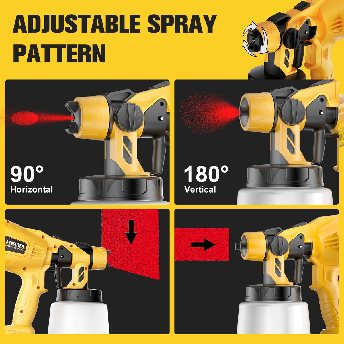 Synxiter low-noise operation ideal for indoor or quiet daytime painting.