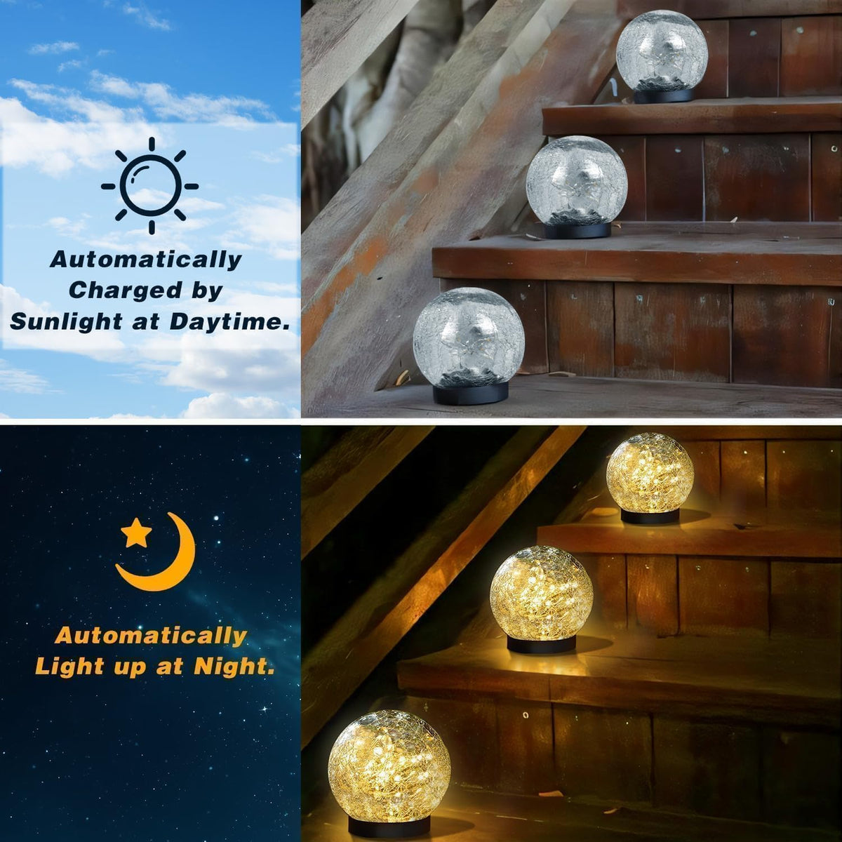 SyouHome ground spike option anchors light along lawn paths