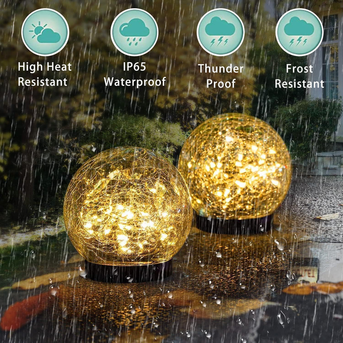 SyouHome IP65 waterproof design resists rain and snow