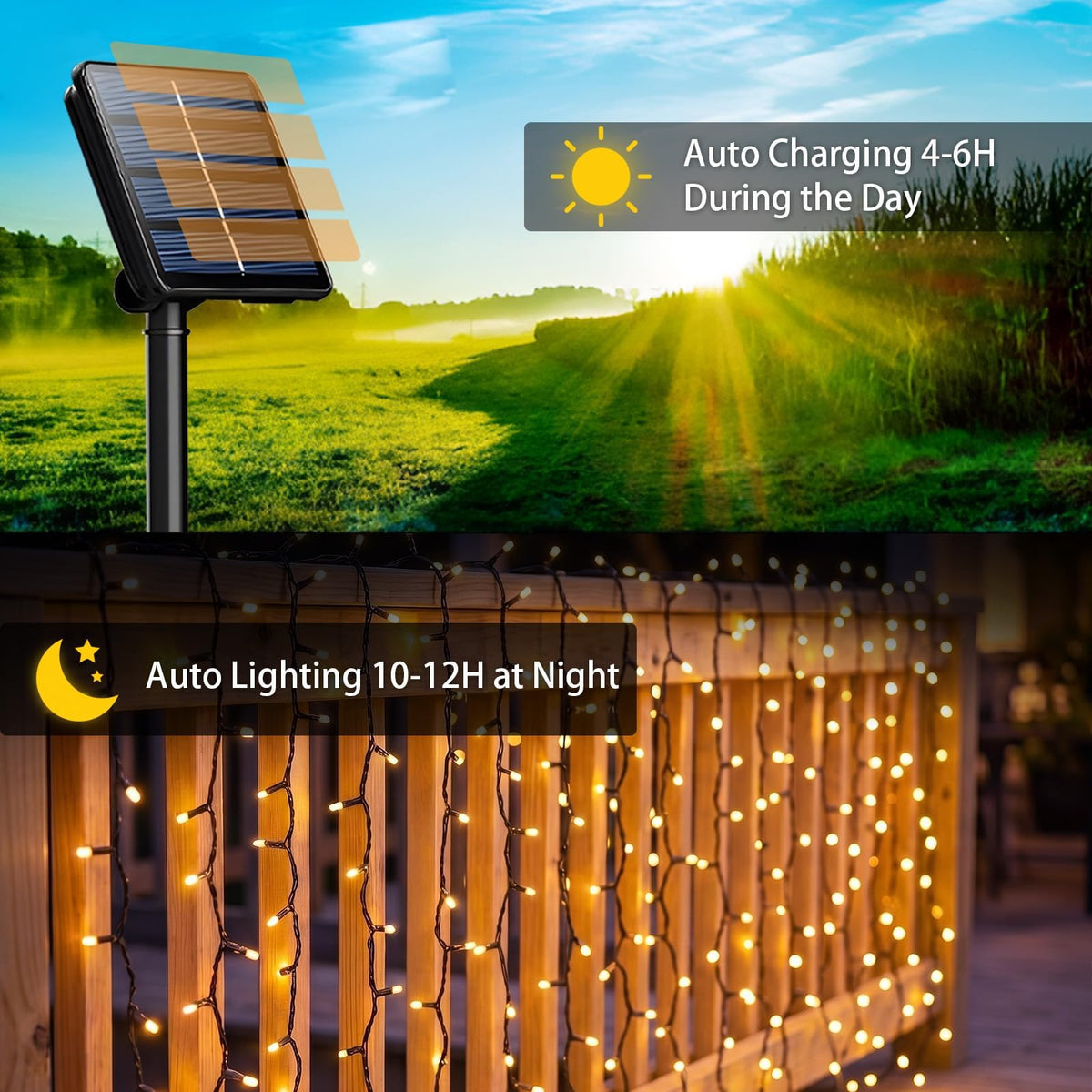 SyouHome 6-pack lights wrap trees for festive tree-wrapping illumination.