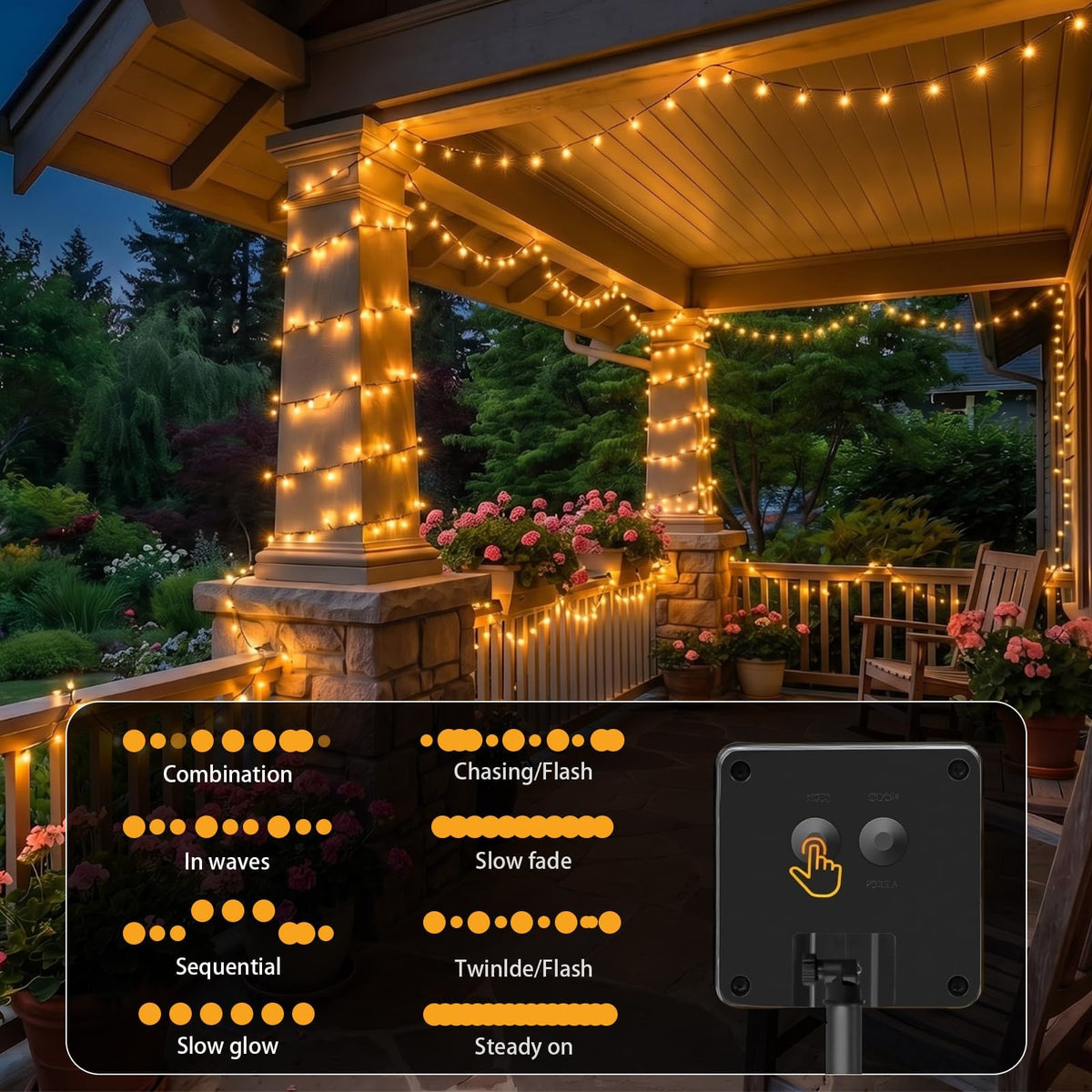 SyouHome wedding lights offer soft glow for outdoor ceremonies.