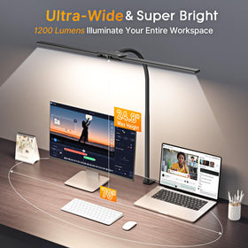 Syrinx eye-care lighting reduces glare for long study or drafting sessions.