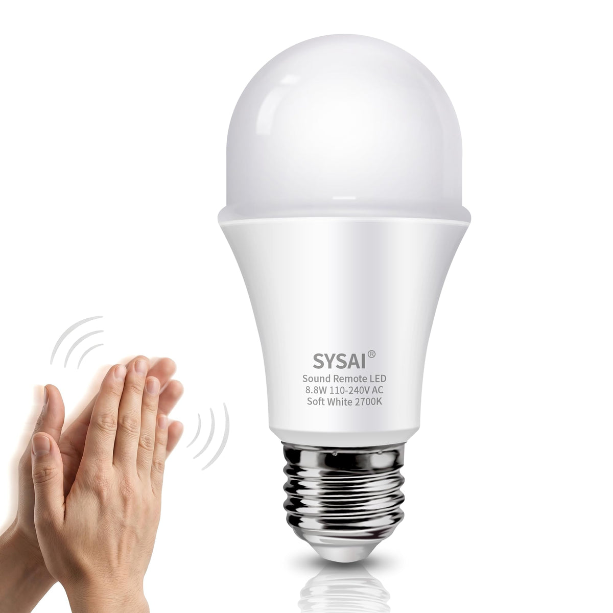 SYSAI 3 Claps Light blink feedback shows claps detected.